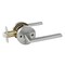 Sapphire Related Collection Modern Satin Nickel Grade 3 Privacy Bed/Bath Door Handle with Lock LS-REL40-US15 - alternate 1
